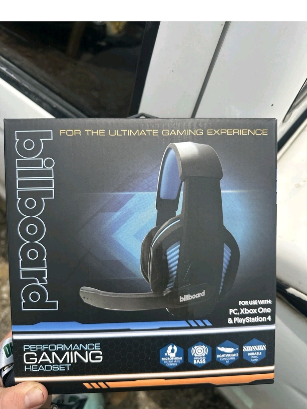 billboard Performance Gaming Headset — Black and Blue Over-Ear